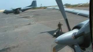 Last takeoff of an german Breguet Atlantic from djibouti quot6105quot [upl. by Hawker]