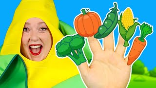 Vegetables Finger Family 🌽🥦🥕 Kids Nursery Rhymes [upl. by Anilyx]