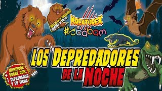 ANIMALES BLANDITOS Depredadores de la Noche KreatureX  UNBOXING SBABAM aprende leon pantera oso [upl. by Ocinemod]