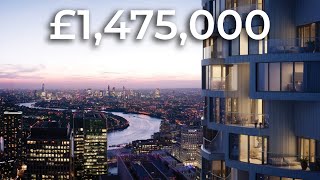 Touring a £1475000 Canary Wharf Apartment  London property tour [upl. by Nyrak]