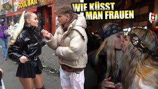 Wie KÜSST man FRAUEN beim Karneval in KÖLN  Straßenumfrage  TomSprm [upl. by Raviv]