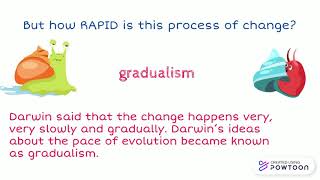 Gradualism vs Punctuated Equilibriumpptx [upl. by Woothen]