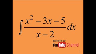 How to integrate x23x5x2 Indefinite Integral Calculus [upl. by Hwu]