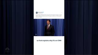 Jimmy Fallon ROASTS CNN for hosting the first Presidential debate [upl. by Eiuol]