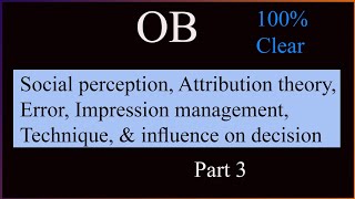 Attribution theoryError of attribution theory impression management techniquesocial perception [upl. by Kettie]