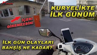 Kuryelikte ilk günüm  Siteye Almadılar  Olaylar  Kolaçan Moto kurye günlükleri 1 [upl. by Docilla]