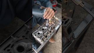 Head cylinder valve seat setting [upl. by Ahsiugal]