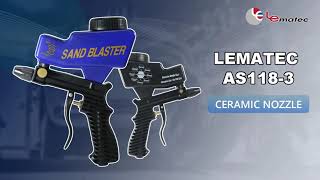 LEMATEC Gravity sandblaster gun more applications on this video how it works and why should I need [upl. by Schnabel]