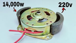 I turn Super power magnet and copper wire into 220v 14000w best generatorviralvideo [upl. by Ydoj296]