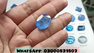 blue topaz stone price in Pakistan  Original Blue Topaz ki pehchan kasy kry [upl. by Donnie]