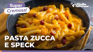 PASTA con ZUCCA E SPECK – PRIMO PIATTO CREMOSO E SUPER SAPORITO PRONTO IN MEZZ’ORA 😋 [upl. by Constance]