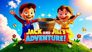 Jack and Jill Nursery Rhyme Song for Kids – Sing Along with Lyrics ZubiDubiKids [upl. by Weitzman729]