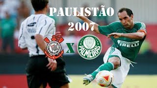 Corinthians 0 x 3 Palmeiras  Campeonato Paulista 2007  Gols [upl. by Shantee495]