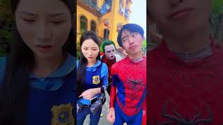 Juego del calamar el oficial Bunny contraataca policia funny angelito spiderman cosplay [upl. by Greg]