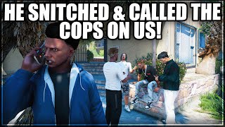 He Snitched amp Called The Cops On Us  GTA RP  Grizzley World WHITELIST [upl. by Olra]