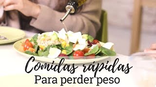 COMIDAS PARA ADELGAZAR  Recetas fáciles y rápidas para perder peso [upl. by Saref]