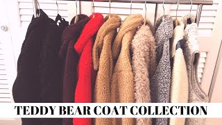 TEDDY BEAR COAT COLLECTION amp TRY ON  Isabel Galvin [upl. by Yaja]