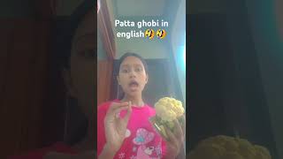 Patta ghobi ko English ko English me kya khete hai🤣🤣 [upl. by Airasor]