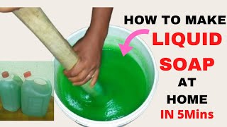 HOW TO MAKE LIQUID SOAP AT HOME [upl. by Ebaj378]