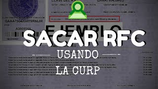 Como sacar RFC con CURP [upl. by Hbaruas]