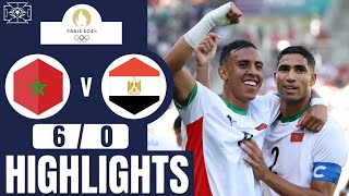 Morocco vs Egypt  60  Mens Football  Paris 2024 Highlights  egypt vs france [upl. by Nairrod]