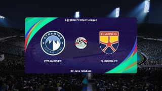 Pyramids FC vs El Gouna 27052024 Egyptian Premier League PES 2021 [upl. by Domash]