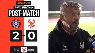 💬 “LESSON”  30 Aug 24  Phil Brown on Scunthorpe defeat [upl. by Fransen]