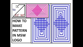 MSW logo tutorialMSW LOGO pattern commandsRepcount commandLogo commands for class 3 amp 4 [upl. by Eserahs250]