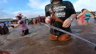 Teignmouth boxing day swim 2019 RNLI [upl. by Bondon526]