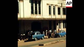 CUTS 22580 SCENES IN KAMPALA CLOSED SHOPS AND DAMAGED BUILDINGS [upl. by Jesselyn522]