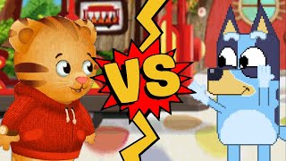 MUGEN Battles  Daniel Tiger vs Bluey  Daniel Tigers Neighborhood vs Bluey [upl. by Samford530]