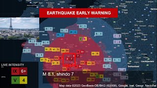 CURSED EARTHQUAKE SCENARIO M 81 Deep Earthquake in France  Bay of Biscay Subduction Zone [upl. by Plusch]