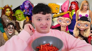 REACTING TO CELEBRITIES amp INFLUENCERS HALLOWEEN COSTUMES🤨 [upl. by Biggs658]