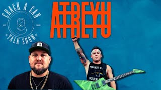 Atreyu Interview 2023  New Music Being A Pioneer amp The Metalcore Scene  Crack A Can Talk Show [upl. by Kalmick]