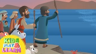 Moses Parts The Red Sea  Bible For Kids [upl. by Aynotak]