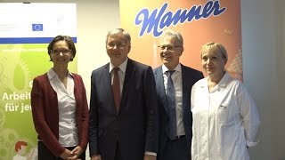 Sozialminister zu Besuch im MannerWerk in Wolkersdorf [upl. by Nahsar]