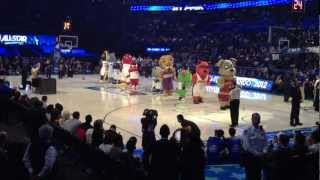 2012 AllStar Game Mascot Inflatables [upl. by Braynard]