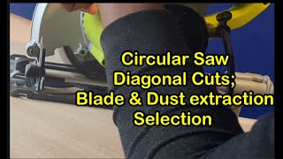 Mastering Plywood Diagonal Cuts with Circular Saw Choose the Perfect Blade and Dust Extraction [upl. by Donahue803]