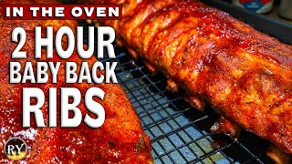 Easy Two Hour BABY BACK RIBS Made In The Oven [upl. by Tandy]