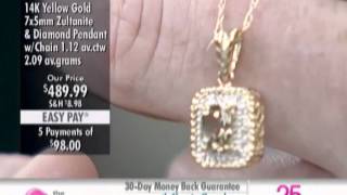 14K Gold Zultanite amp Diamond Pendant with Chain at The Shopping Channel 457354 [upl. by Diego262]