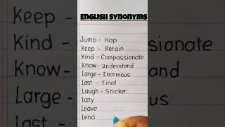 English Synonym Words shorts [upl. by Barbur]