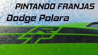 Pintando las franjas a la Dodge Polara RT quotGRINGOquot  Videos Finales [upl. by Aerol]