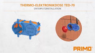 P775 ThermoElektronikdose TED70  Montage im Unterputz [upl. by Nathanil59]