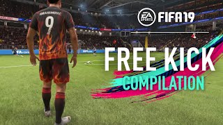 FIFA 19  FREE KICK COMPILATION [upl. by Yuhas]