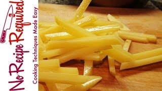 How to Julienne a Potato  NoRecipeRequiredcom [upl. by Burnside680]