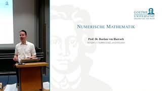 Num 13a  Numerische Mathematik Einführung in die Numerik [upl. by Blinnie704]