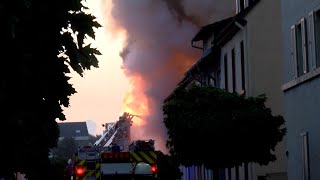 Brand in Einfamilienhaus in Hockenheim [upl. by Rudwik586]