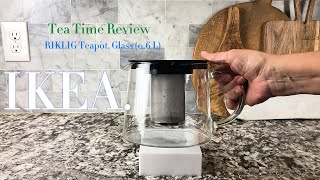 IKEA RIKLIG Teapot Glass 06 L  Kitchen Review [upl. by Anicul726]