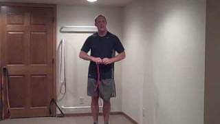 Resistance Band Training Tip for shortening the band [upl. by Caves]