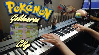 Pokemon  Goldenrod City Theme  Piano Cover [upl. by Joashus]